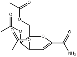 4,5,7-TRI-O-ACETYL-2,6-ANHYDRO-3-DEOXY-D-LYXO-HEPT-2-ENONAMIDE Struktur