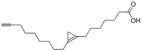 2-(8-Nonynyl)-1-cyclopropene-1-heptanoic acid Struktur