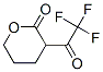 2H-Pyran-2-one, tetrahydro-3-(trifluoroacetyl)-, (+)- (9CI) Struktur