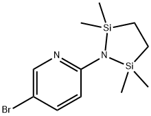 5-bromo-2-(2,2,5,5-tetramethyl-
1,2,5-azadisilolidin-1-yl)pyridine Struktur