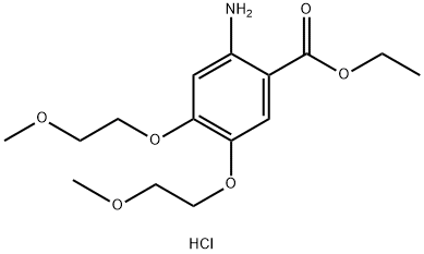 2-Amino-4,5-bis(2-methoxyethoxy)benzoic acid ethyl ester hydrochloride price.