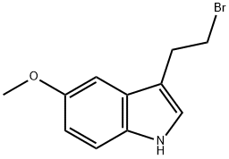 1H-INDOLE,3-(2-BROMOETHYL)-5-METHOXY- Struktur