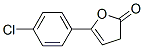 5-(4-chlorophenyl)-3H-furan-2-one Struktur