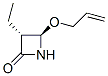 2-Azetidinone,3-ethyl-4-(2-propenyloxy)-,(3R-trans)-(9CI) Struktur