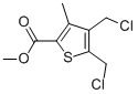 4,5-BIS(CHLOROMETHYL)-3-METHYLTHIOPHENE-2-CARBOXYLIC ACID METHYL ESTER Struktur