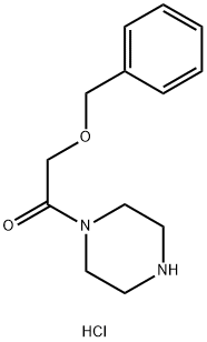 2-Benzyloxy-1-piperazin-1-yl-ethanone hydrochloride Struktur