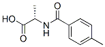 Alanine,  N-(4-methylbenzoyl)- Struktur