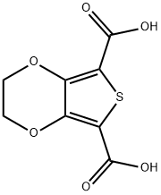 2,5-Dicarboxylic acid-3,4-ethylene dioxythiophene Struktur