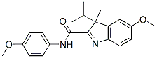 3-Isopropyl-5-methoxy-3-methyl-N-(p-methoxyphenyl)-3H-indole-2-carboxamide Struktur