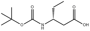 Pentanoic acid, 3-[[(1,1-dimethylethoxy)carbonyl]amino]-, (3R)- (9CI) Struktur