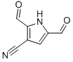 1H-Pyrrole-3-carbonitrile, 2,5-diformyl- (9CI) Struktur