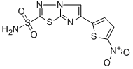 Imidazo(2,1-b)-1,3,4-thiadiazole-2-sulfonamide, 6-(5-nitro-2-thienyl)- Struktur