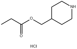 4-Piperidinylmethyl propanoate hydrochloride Struktur