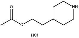 2-(4-Piperidinyl)ethyl acetate hydrochloride Struktur