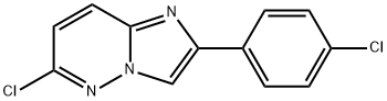 6-Chloro-2-(4-chlorophenyl)imidazo[1,2-b]pyridazine Struktur