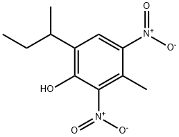 2,4-Dinitro-3-methyl-6-sec-butylphenol Struktur