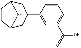 3-(8-azabicyclo[3.2.1]oct-3-yl)benzoic acid Struktur