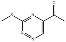 Ethanone, 1-[3-(methylthio)-1,2,4-triazin-5-yl]- (9CI) Struktur