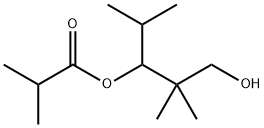 3-hydroxy-2,2-dimethyl-1-(1-methylethyl)propyl isobutyrate Struktur