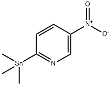 5-Nitro-2-(trimethylstannyl)-pyridine Struktur