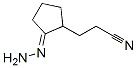 Cyclopentanepropanenitrile, 2-hydrazono- (9CI) Struktur