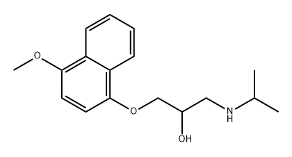 4-Methoxy Propranolol Struktur