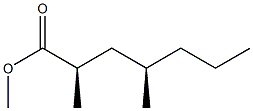 [2R,4R,(-)]-2,4-Dimethylheptanoic acid methyl ester Struktur