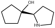 Cyclopentanol, 1-(2-pyrrolidinyl)-, (R)- (9CI) Struktur