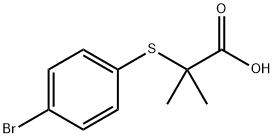 2-[(4-BROMOPHENYL)THIO]-2-METHYL-PROPANOIC ACID Struktur