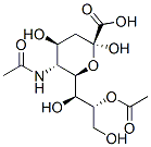 8-O-acetyl-N-acetylneuraminic acid Struktur