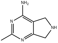 5H-Pyrrolo[3,4-d]pyrimidine, 4-amino-6,7-dihydro-2-methyl- (7CI,8CI) Struktur