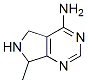 5H-Pyrrolo[3,4-d]pyrimidine, 4-amino-6,7-dihydro-7-methyl- (7CI,8CI) Struktur