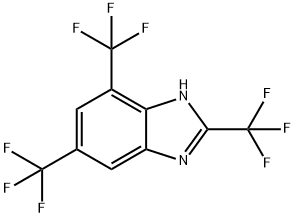 2,4,6-TRIS(TRIFLUOROMETHYL)-BENZIMIDAZOLE Struktur