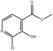 2-Chloro-3-hydroxy-4-pyridinecarboxylicacidmethylester Struktur