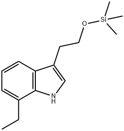 TRIMETHYL SILYL-7-ETHYL TRYPTOPHOL Struktur