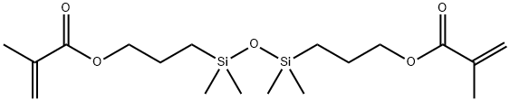 1,3-Bis(3-methacryloxypropyl)tetramethyldisiloxane Struktur