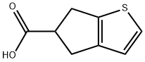 5,6-DIHYDRO-4H-CYCLOPENTA(B)THIOPHENE-5-CARBOXYLIC ACID Struktur