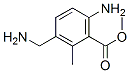 Benzoic acid, 6-amino-3-(aminomethyl)-2-methyl-, methyl ester (9CI) Struktur