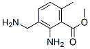 Benzoic acid, 2-amino-3-(aminomethyl)-6-methyl-, methyl ester (9CI) Struktur