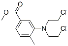 3-[Bis(2-chloroethyl)amino]-p-toluic acid methyl ester Struktur