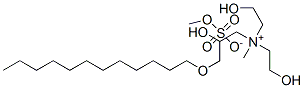 [3-(dodecyloxy)-2-hydroxypropyl]bis(2-hydroxyethyl)methylammonium methyl sulphate  Struktur