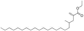 (+)-4-Methyl-2-methylenehenicosanoic acid ethyl ester Struktur