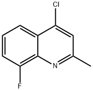 4-CHLORO-8-FLUORO-2-METHYLQUINOLINE Struktur