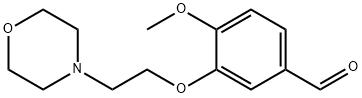 4-METHOXY-3-(2-MORPHOLIN-4-YLETHOXY)BENZALDEHYDE Struktur