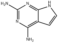 1H-Pyrrolo[2,3-d]pyrimidine-2,4-diamine (9CI) Struktur