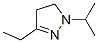 3-Ethyl-1-isopropyl-2-pyrazoline Struktur