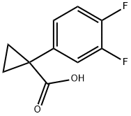 1-(3,4-DIFLUOROPHENYL)CYCLOPROPANECARBOXYLIC ACID Struktur