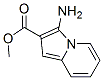 2-Indolizinecarboxylicacid,3-amino-,methylester(9CI) Struktur