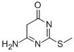 4(5H)-PYRIMIDINONE, 6-AMINO-2-(METHYLTHIO)- Struktur