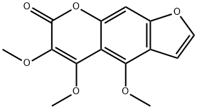 4,5,6-Trimethoxy-7H-furo[3,2-g][1]benzopyran-7-one Struktur